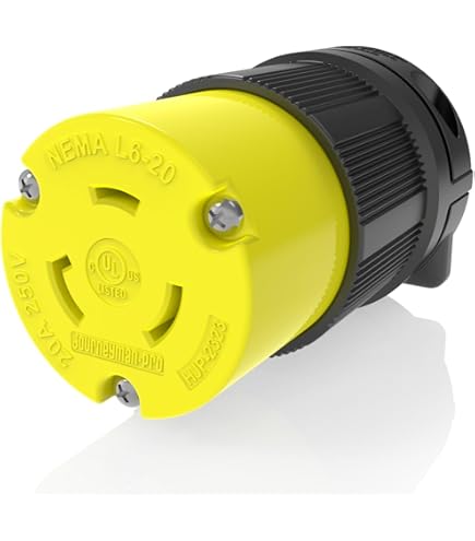 MAかMA　20P NEMA 6-20P 20A 250V 3W Heavy Duty Male Straight Blade